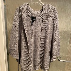 Cynthia Rowley cape cardigan with belt